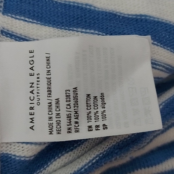 NWT American Eagle 100% Cotton Striped Wrap Romper Size XS - Picture 9 of 10